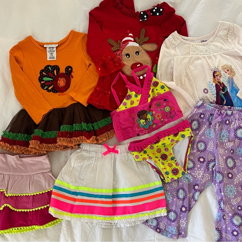 Bundle of 8 girls clothing items all size 2t